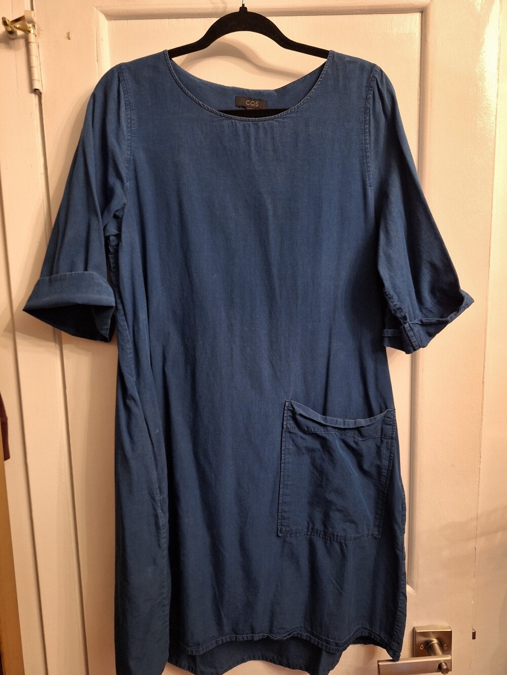 COS Indigo Denim Shift Dress